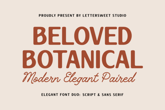 Beloved Botanical Font